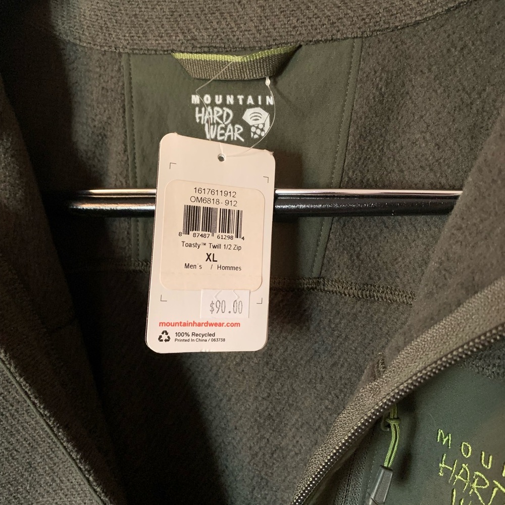 Men's mountain hardware, extra large green fleece